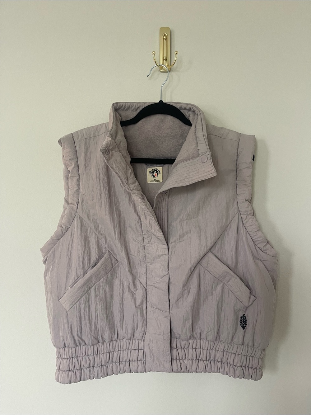 Light Lavender Free People Scrunch Time Puffer Vest - Women's Jacket & Coat